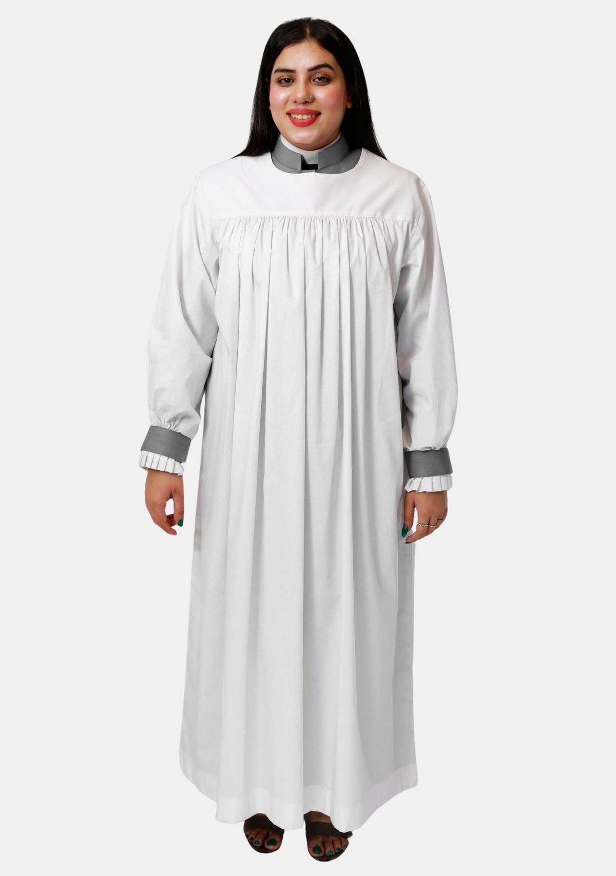 Rochet plissé majestueux pour femme