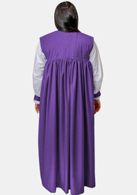 Chimère ecclésiastique anglicane pour femme, pourpre romaine