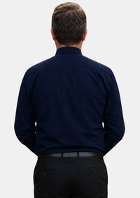 Chemise eClergy bleu clair à col rabattu