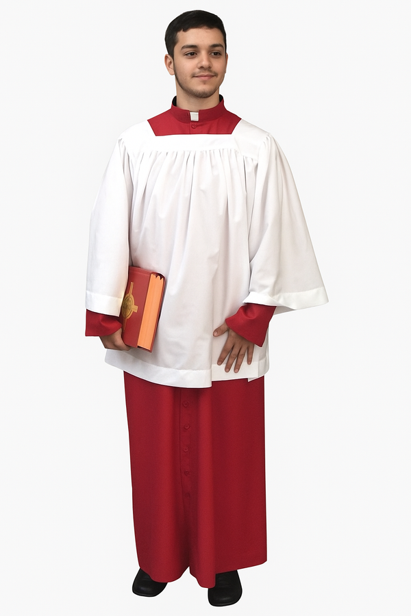 Soutane et surplis pour servant d'autel adulte