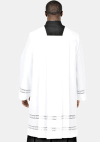 Surplis en dentelle à col carré angélique