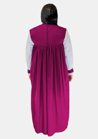 Chimère cléricale rouge et violette pour femmes anglicanes