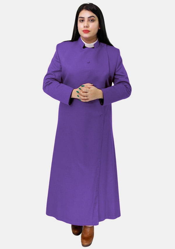 Soutane violette romaine anglicane pour femmes