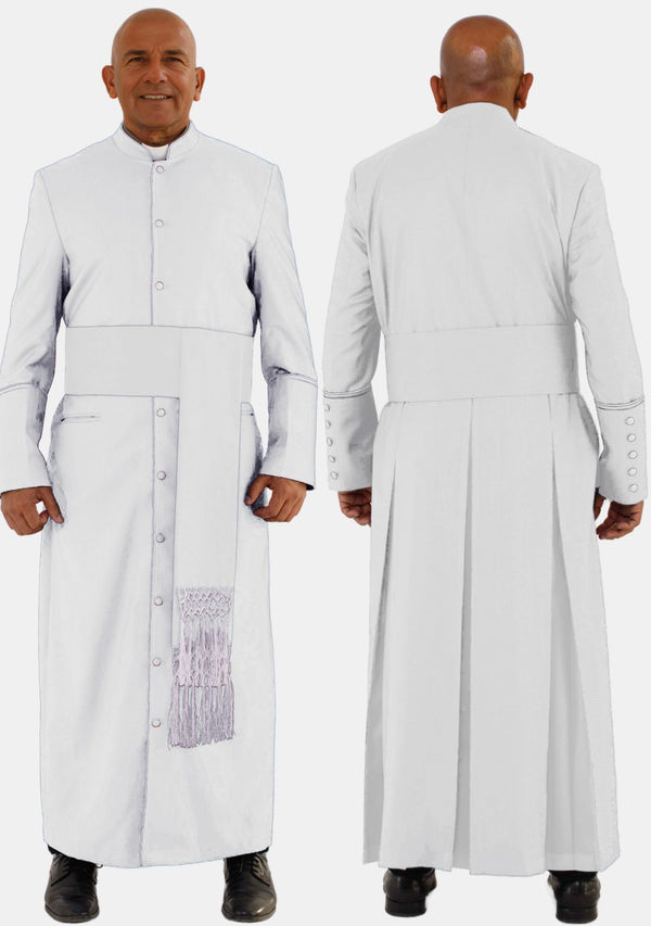 Robe eClergys pour homme blanche