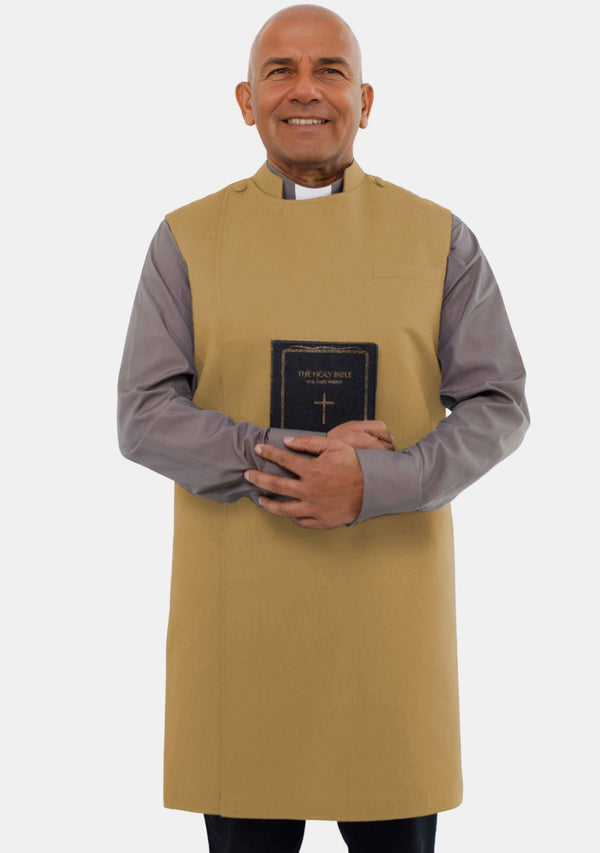 Tablier clérical doré pour homme