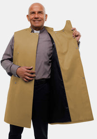 Tablier clérical doré pour homme
