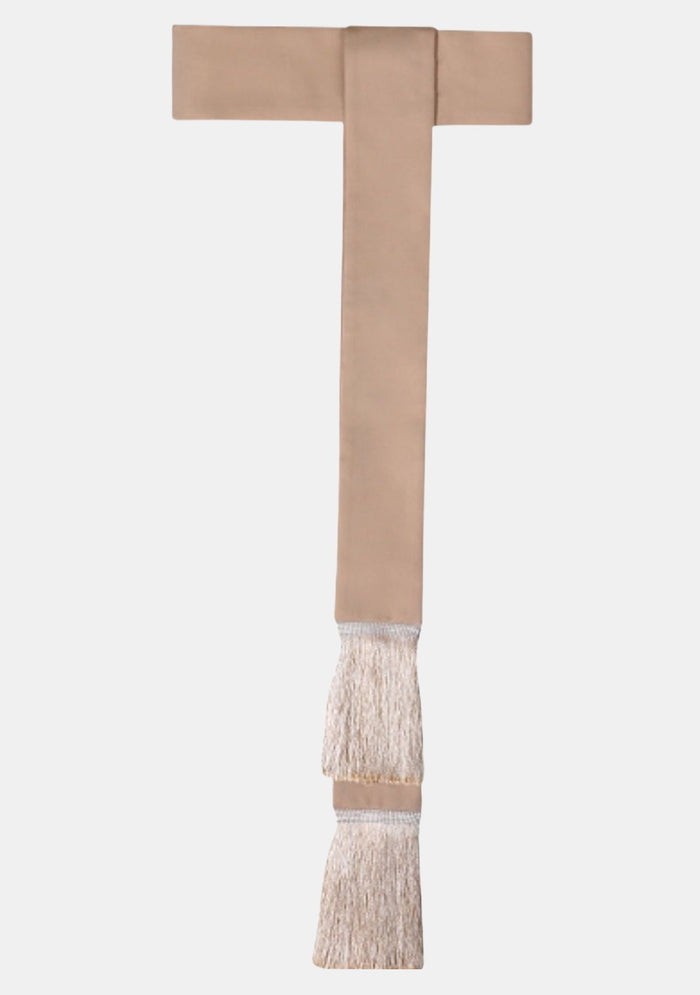 Ceinture de soutane rose clair