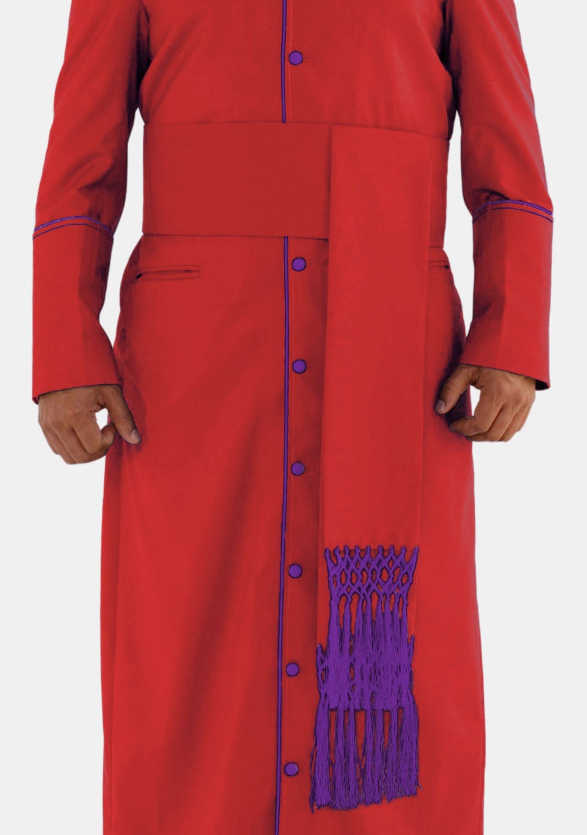 Ceinture rouge eClergys pour cardinaux