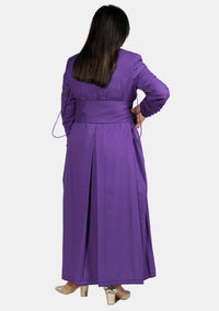 Soutane romaine violette pour femme