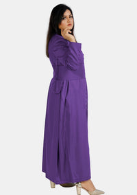 Soutane romaine violette pour femme