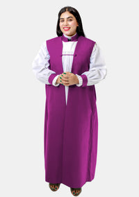 Ensemble Chimère et Rochet Rouge Violet pour Femme