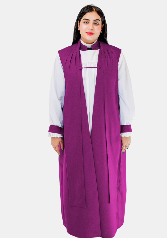 Ensemble Chimère et Rochet Rouge Violet pour Femme