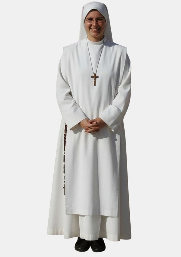 Habit de nonne blanc spirituel conçu pour la dévotion