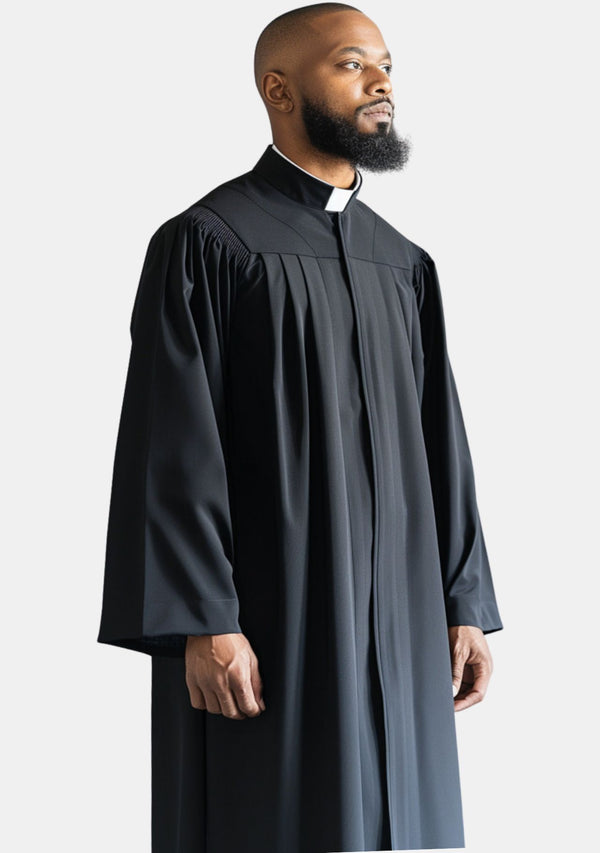 Robe de chaire noire de pasteur de Genève