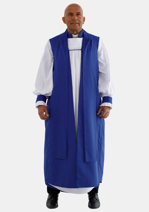 Ensemble Chimère et Rochet bleu roi pour homme
