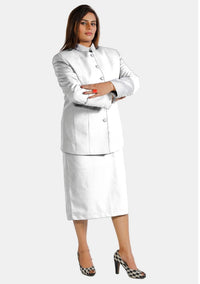 Tailleur-jupe clérical blanc eClergy