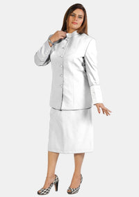 Tailleur-jupe clérical blanc eClergy