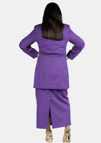 Costume violet de clergé romain pour femme