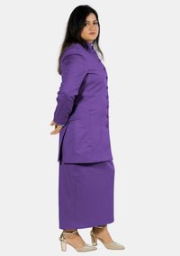 Costume violet de clergé romain pour femme