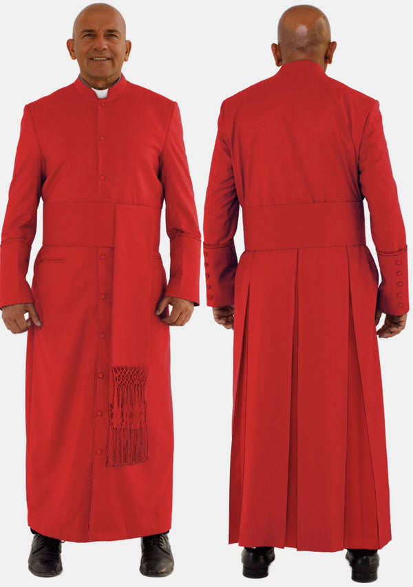Robe de clergé rouge pour hommes