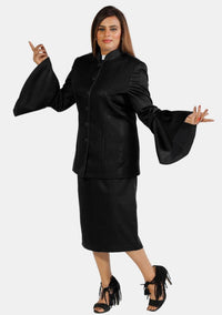 Costume eClergy à manches évasées noir