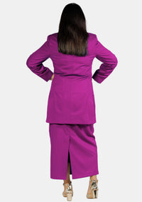Costume de clergé rouge violet pour femme
