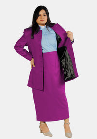 Costume de clergé rouge violet pour femme