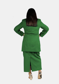 Costume de prêtre vert pour femme