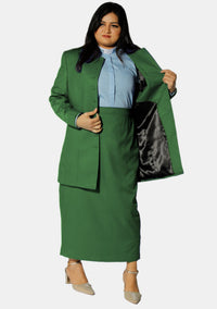Costume de prêtre vert pour femme