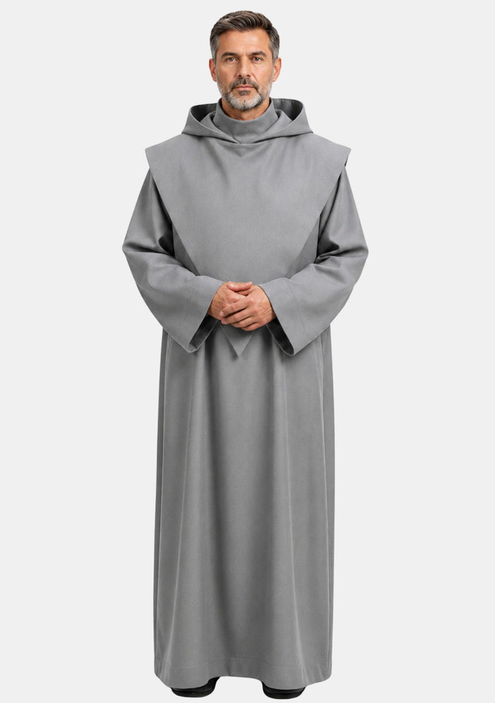 Robe de moine franciscaine marron 