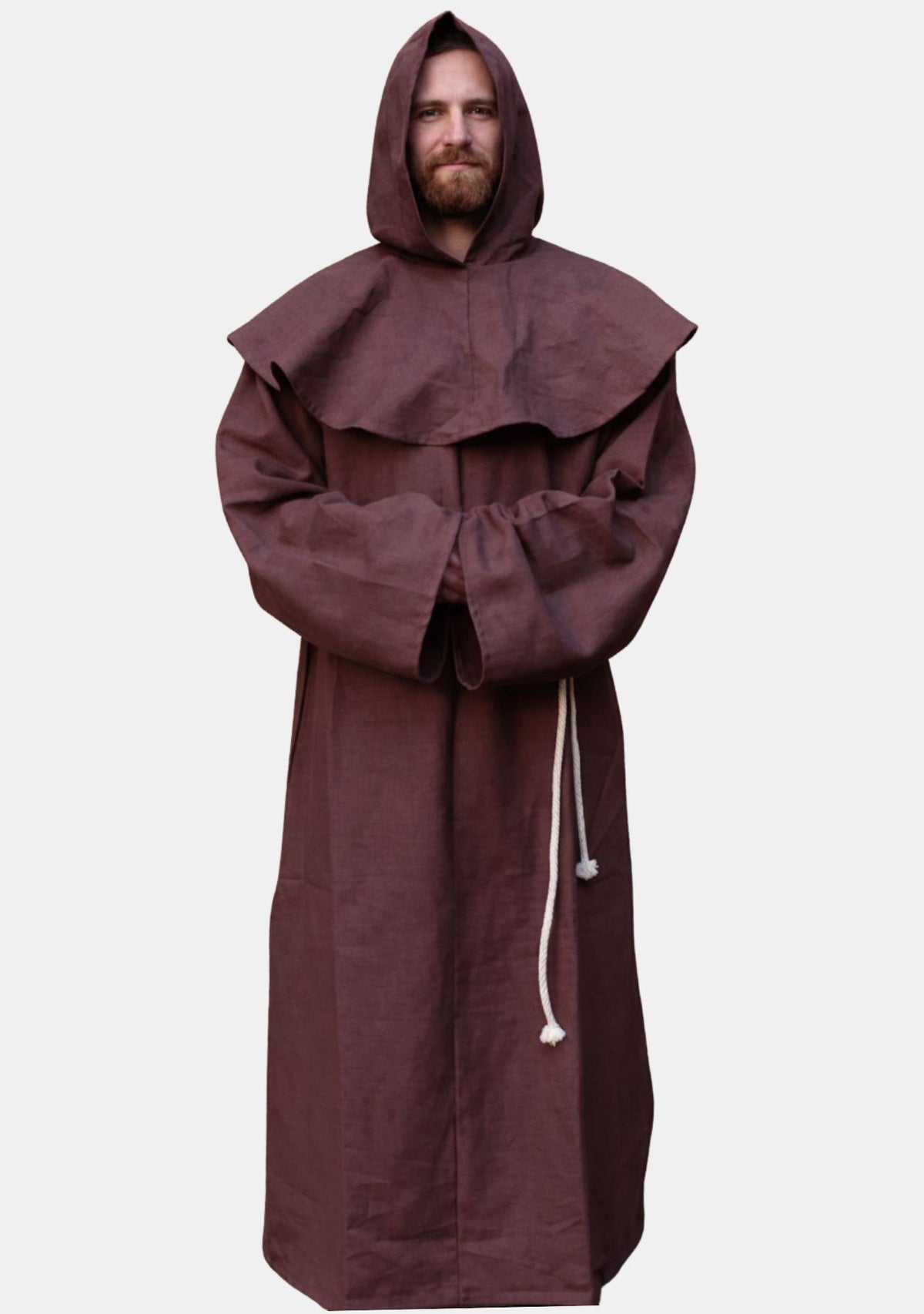 Robe de moine franciscaine marron 