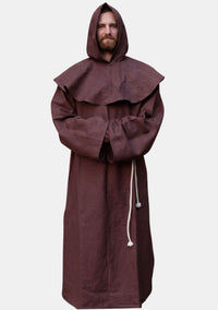 Robe de moine franciscaine marron 