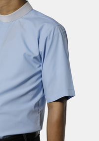 Chemise de clergé bleu clair