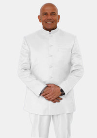 Costume de clerc à col à bandes blanches de piété