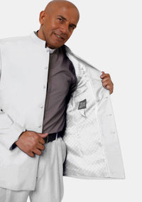 Costume de clerc à col à bandes blanches de piété