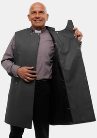 Tablier noir pour homme du clergé « Bonheur de Dieu »