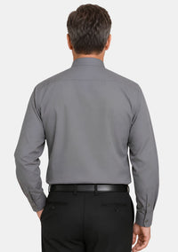 Chemise grise à col rabattu pour le clergé