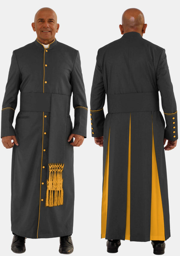 Robe de prêtre Hadad noire et dorée