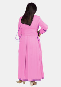 Soutane rose avec violet romain pour femme