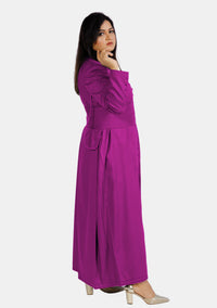 Soutane rouge violette des Saintes Dames à 33 boutons