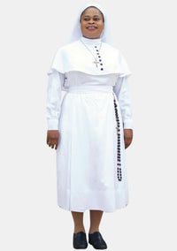 Habit de nonne blanc spirituel conçu pour la dévotion