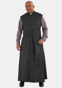 Robe de prêtre sans manches Jedidiah noire