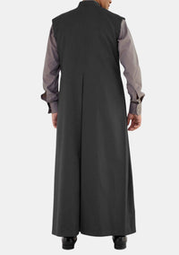 Robe de prêtre sans manches Jedidiah noire