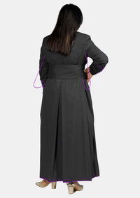 Soutane noire et violette Jemima Lady