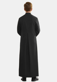 Soutane noire d'assistant d'autel
