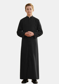 Soutane noire d'assistant d'autel