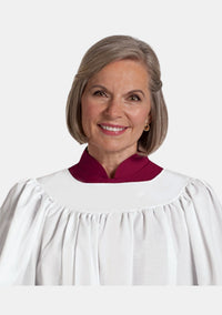Surplis de clergé à col rond pour femme