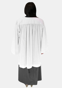 Surplis pour femme à col carré