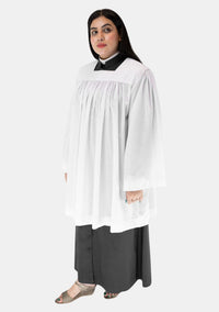 Surplis pour femme à col carré