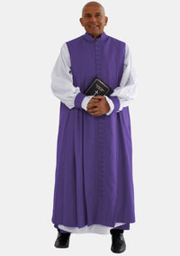 Liam 33 boutons romains violets Clergy Chimere pour homme